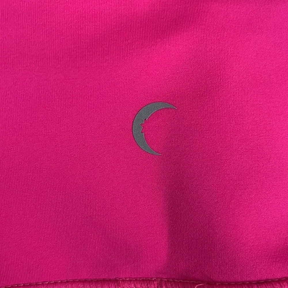Zyia Active Party Hot Pink Light n Tight Crop Hi-Rise Leggings 17” Size 2 - Picture 6 of 7
